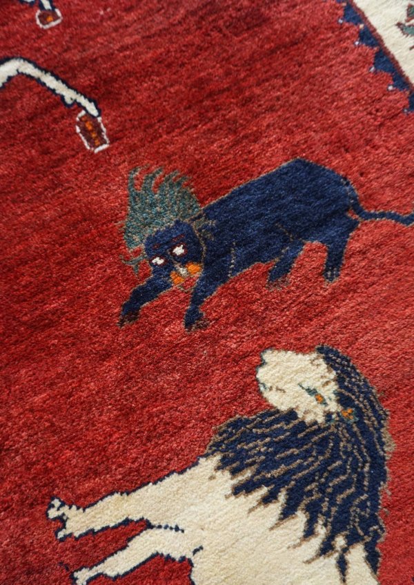 画像3: オールドギャッベ(ライオン)217×140cm (3)