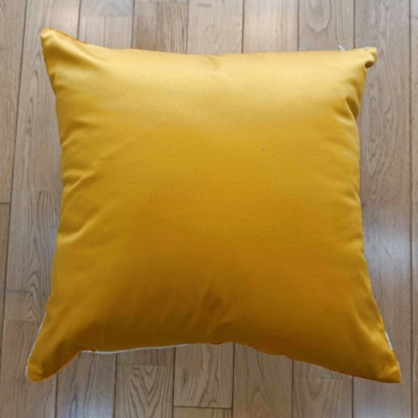画像5: シルク&ベルベットクッションカバー約50×50cm（中材付き） (5)