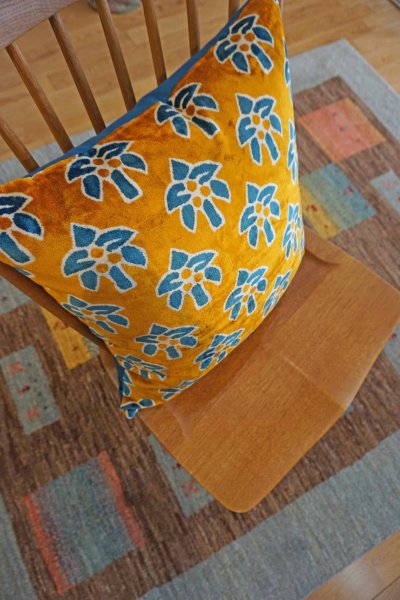 画像3: シルク&ベルベットクッションカバー約50×50cm（中材付き）