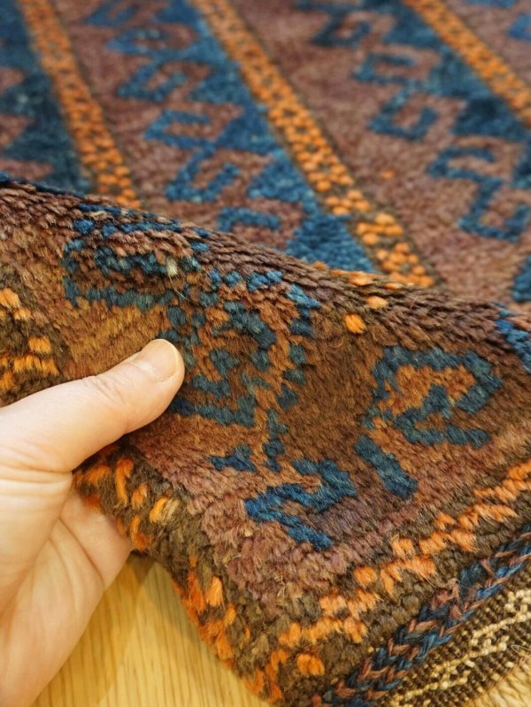 画像8: アンティークバルーチ 94×64cm (8)