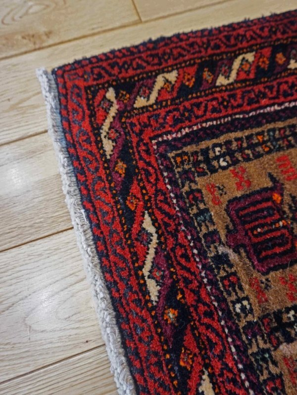 画像5: アンティークバルーチ 85×55cm (5)