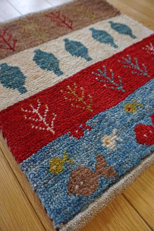 画像2: カシュクリ/座布団サイズ・四角41×38cm（フリンジなし） (2)