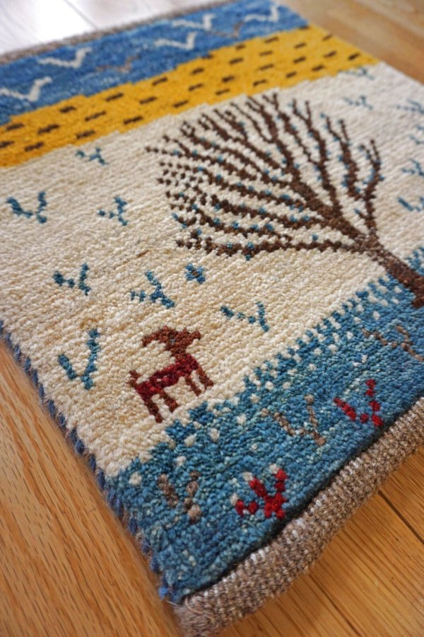 画像2: カシュクリ/座布団サイズ・四角39×37cm(フリンジなし) (2)