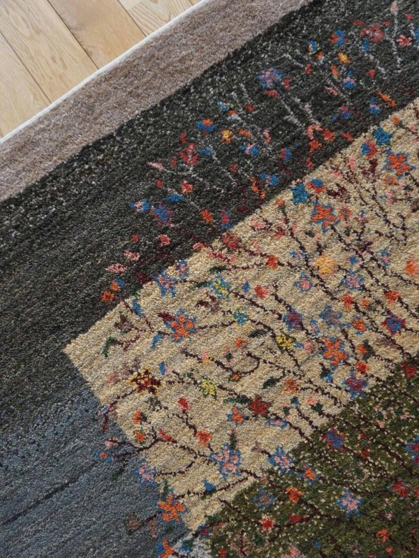 画像1: ルリバフ/センターラグサイズ194×149cm (1)