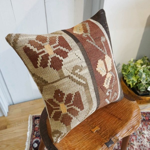 画像5: キリムクッションカバー 40×40cm  (5)