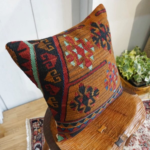 画像4: キリムクッションカバー 40×40cm  (4)