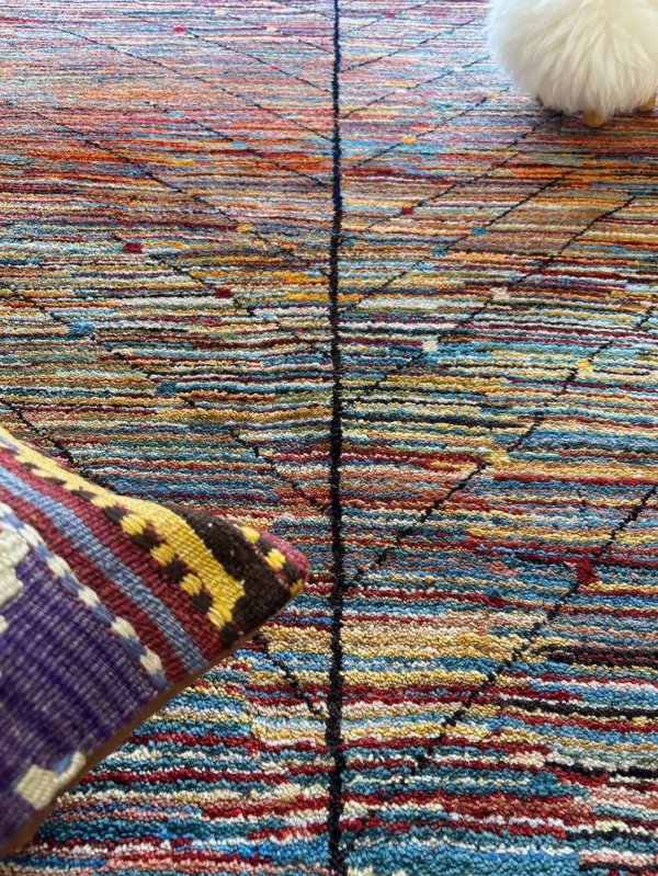 画像2: アメレ/アクセントラグサイズ172×114cm (2)