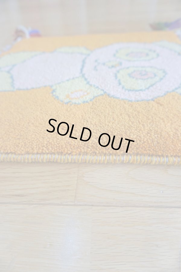 画像5: ギャッベ/座布団サイズ38×39cm（フリンジ・ボンボリあり） (5)