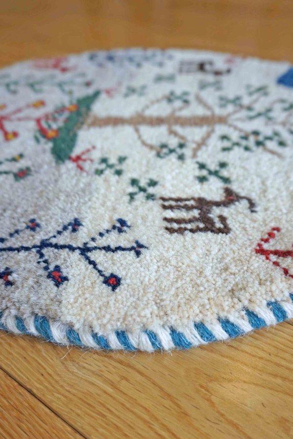 画像4: カシュクリ/座布団サイズ・丸39×39cm (4)