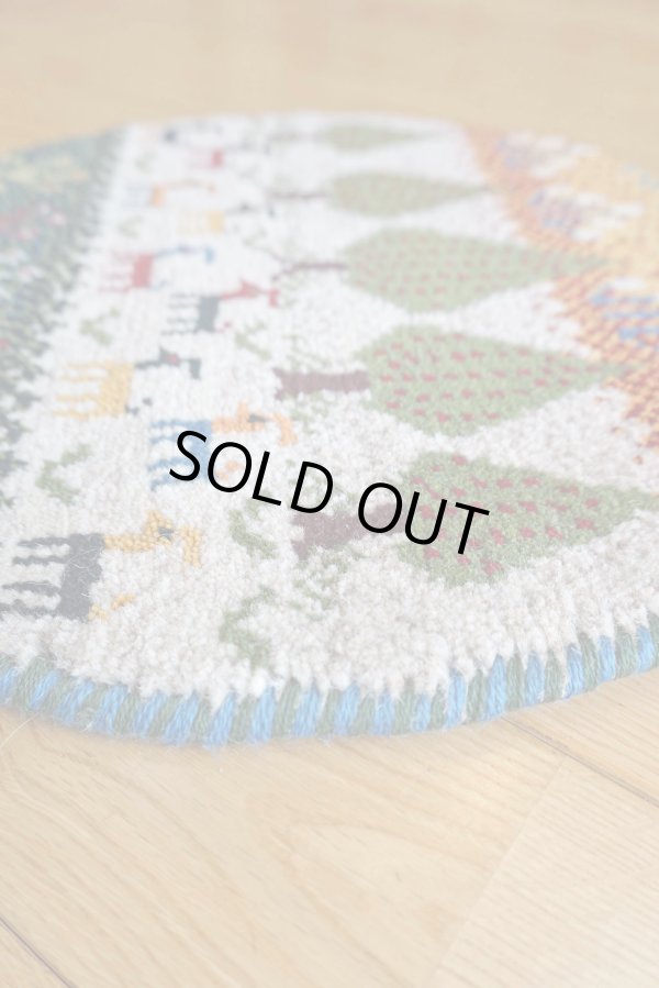 画像4: カシュクリ/座布団サイズ・丸39×39cm (4)