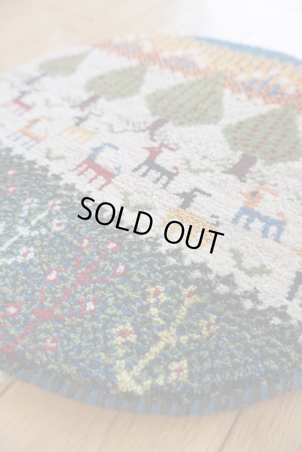 画像2: カシュクリ/座布団サイズ・丸39×39cm (2)