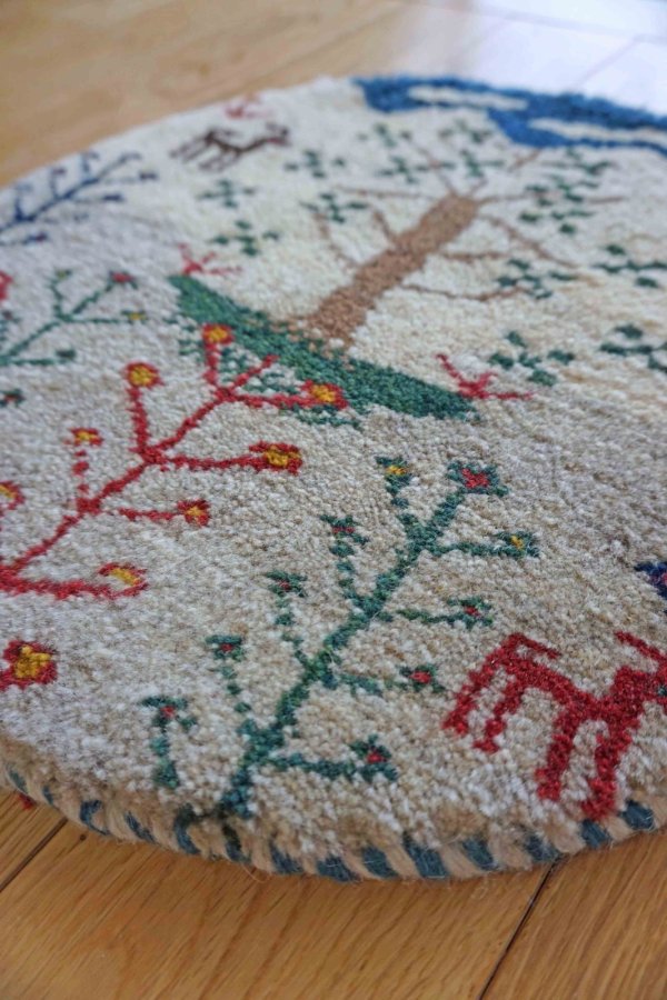 画像2: カシュクリ/座布団サイズ・丸39×39cm (2)