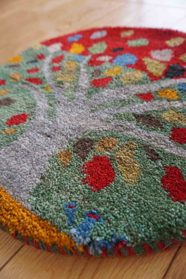 画像2: カシュクリ/座布団サイズ・丸38×38cm (2)