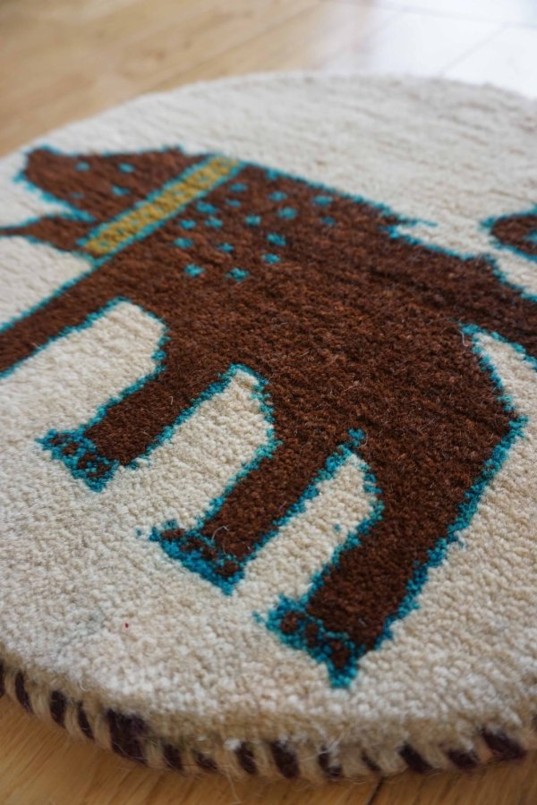 画像2: カシュクリ/座布団サイズ・丸40×40cm (2)