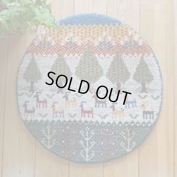 画像1: カシュクリ/座布団サイズ・丸39×39cm (1)