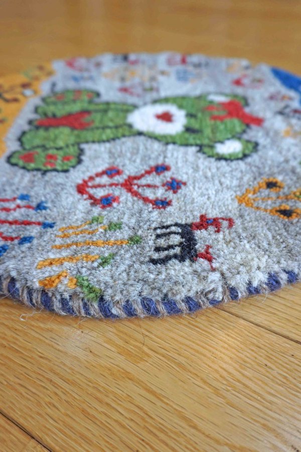 画像4: カシュクリ/座布団サイズ・丸39×39cm (4)