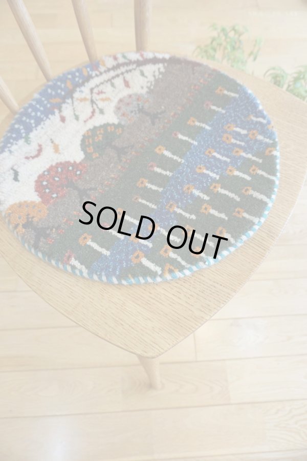 画像5: カシュクリ/座布団サイズ・丸38×38cm (5)