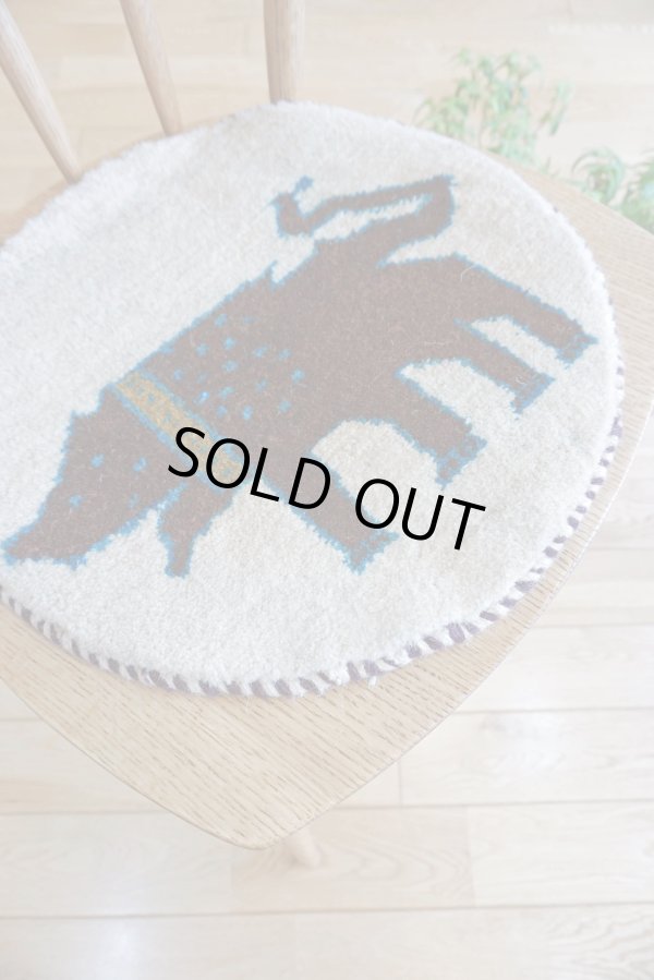 画像5: カシュクリ/座布団サイズ・丸40×40cm (5)