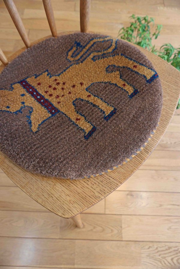 画像5: カシュクリ/座布団サイズ・丸39×39cm (5)