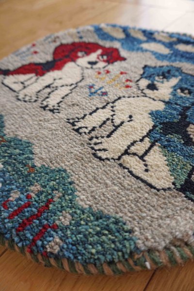 画像2: カシュクリ/座布団サイズ・丸38×38cm