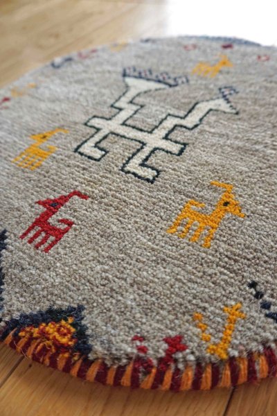 画像2: カシュクリ/座布団サイズ・丸39×38cm