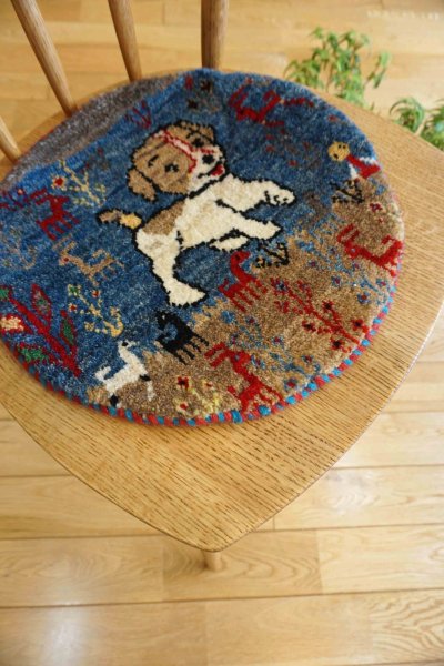 画像3: カシュクリ/座布団サイズ・丸37×37cm