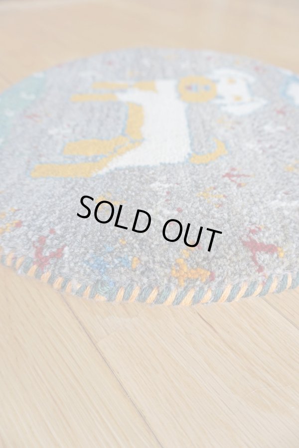 画像4: カシュクリ/座布団サイズ・丸40×40cm (4)