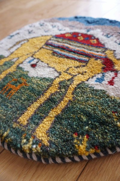 画像2: カシュクリ/座布団サイズ・丸38×39cm