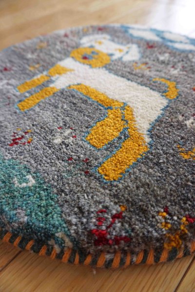 画像2: カシュクリ/座布団サイズ・丸40×40cm