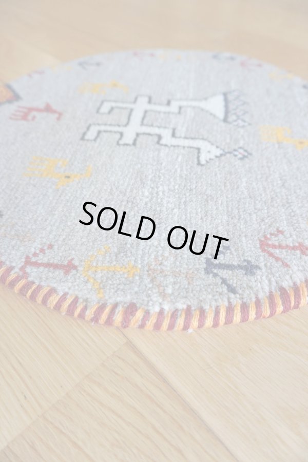 画像4: カシュクリ/座布団サイズ・丸39×38cm (4)