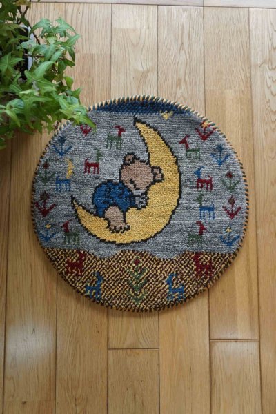 画像1: カシュクリ/座布団サイズ・丸40×40cm