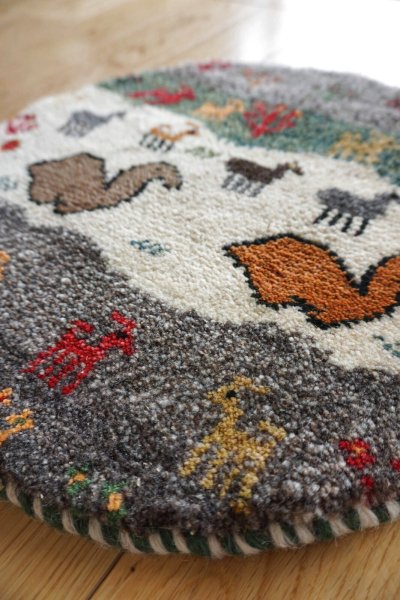 画像2: カシュクリ/座布団サイズ・丸38×38cm