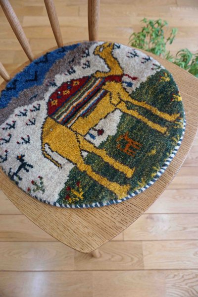 画像3: カシュクリ/座布団サイズ・丸38×39cm