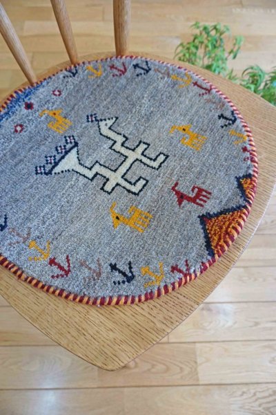 画像3: カシュクリ/座布団サイズ・丸39×38cm