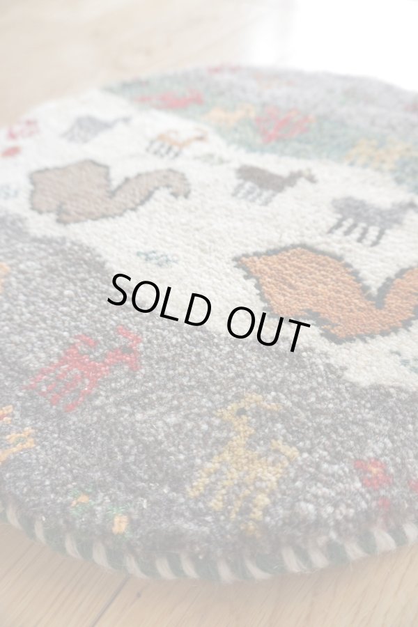 画像2: カシュクリ/座布団サイズ・丸38×38cm (2)