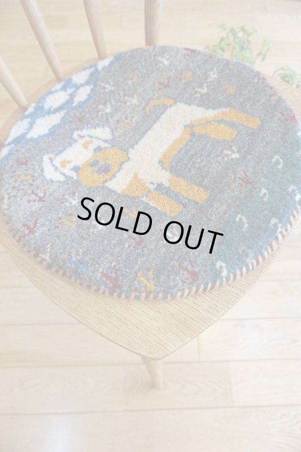 画像5: カシュクリ/座布団サイズ・丸40×40cm (5)