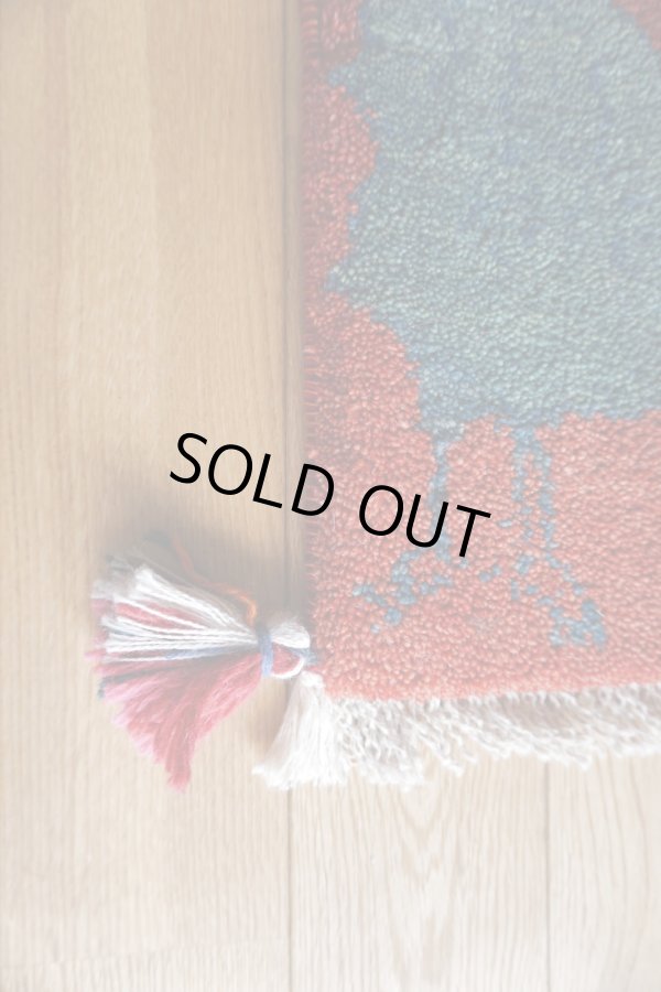 画像4: ギャッベ/座布団サイズ38×40cm（フリンジ・ボンボリあり） (4)