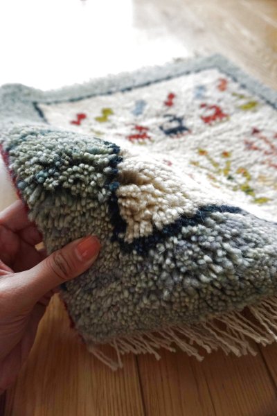 画像2: ギャッベ/座布団サイズ40×44cm(ボンボリなし)