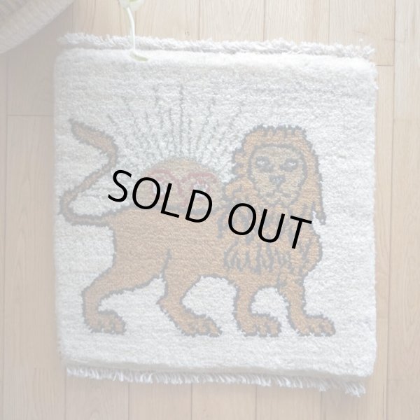 画像1: ギャッベ/座布団サイズ44×44cm（ボンボリなし） (1)