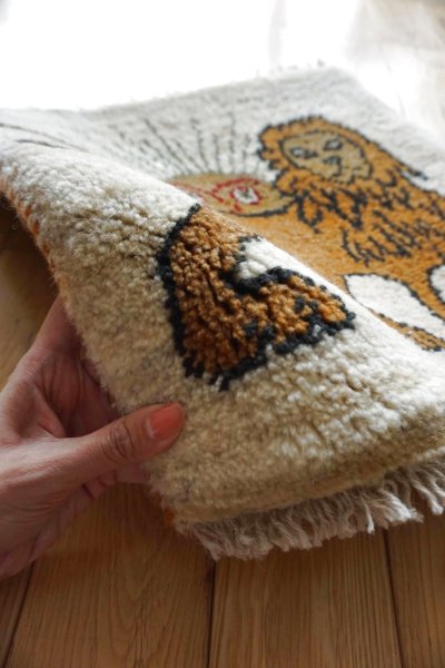 画像2: ギャッベ/座布団サイズ44×44cm(ボンボリなし)