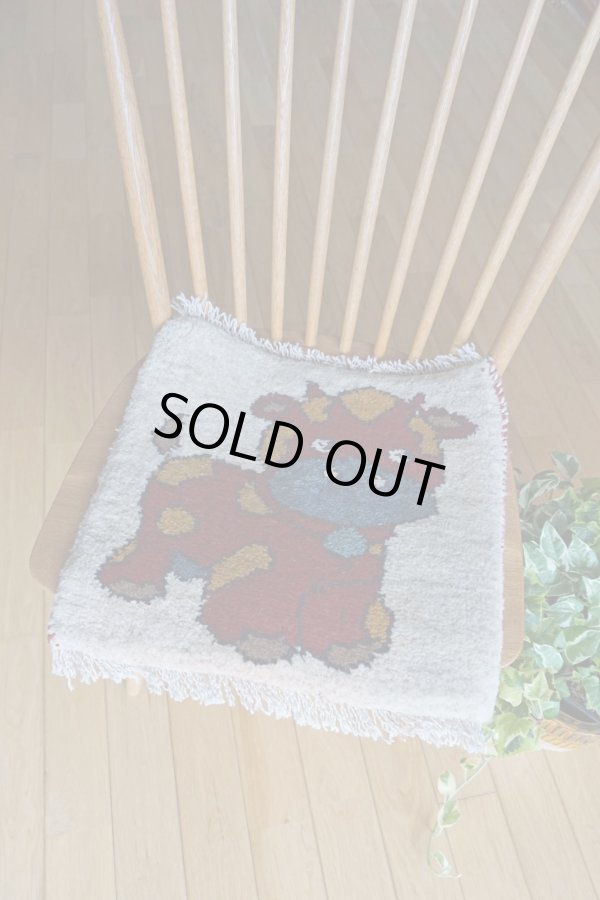 画像6: ギャッベ/座布団サイズ42×43cm（ボンボリなし） (6)