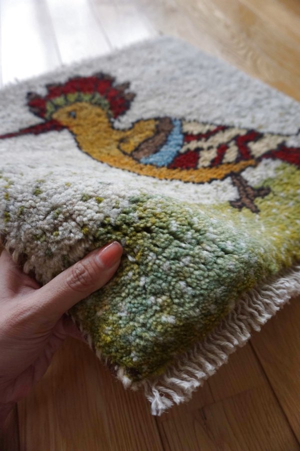 画像3: ギャッベ/座布団サイズ40×44cm（ボンボリなし） (3)