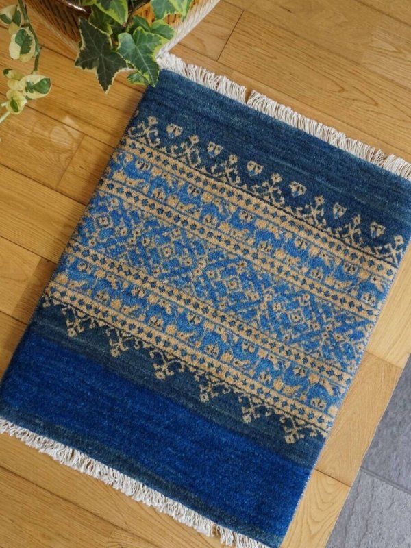 画像1: ギャッベ/玄関マット小52×43cm (1)