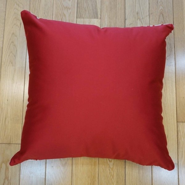 画像2: シルク&ベルベットクッションカバー約50×50cm(中材付き) (2)