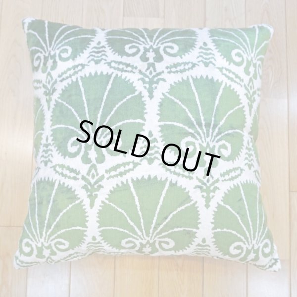 画像1: シルク&ベルベットクッションカバー約50×50cm（中材付き） (1)