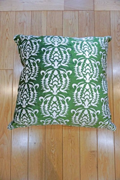 画像1: シルク&ベルベットクッションカバー約50×50cm(中材付き)