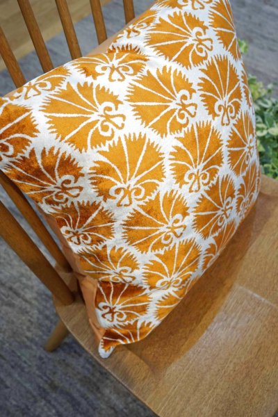 画像3: シルク&ベルベットクッションカバー約50×50cm(中材付き)