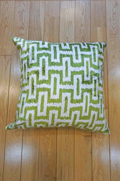 画像1: シルク&ベルベットクッションカバー約50×50cm(中材付き)