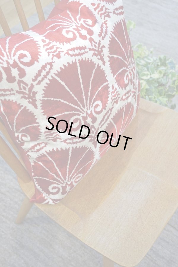 画像5: シルク&ベルベットクッションカバー約50×50cm（中材付き） (5)