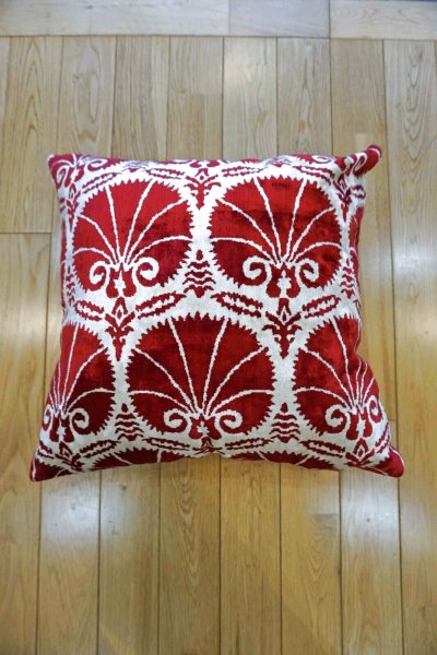 画像1: シルク&ベルベットクッションカバー約50×50cm(中材付き)